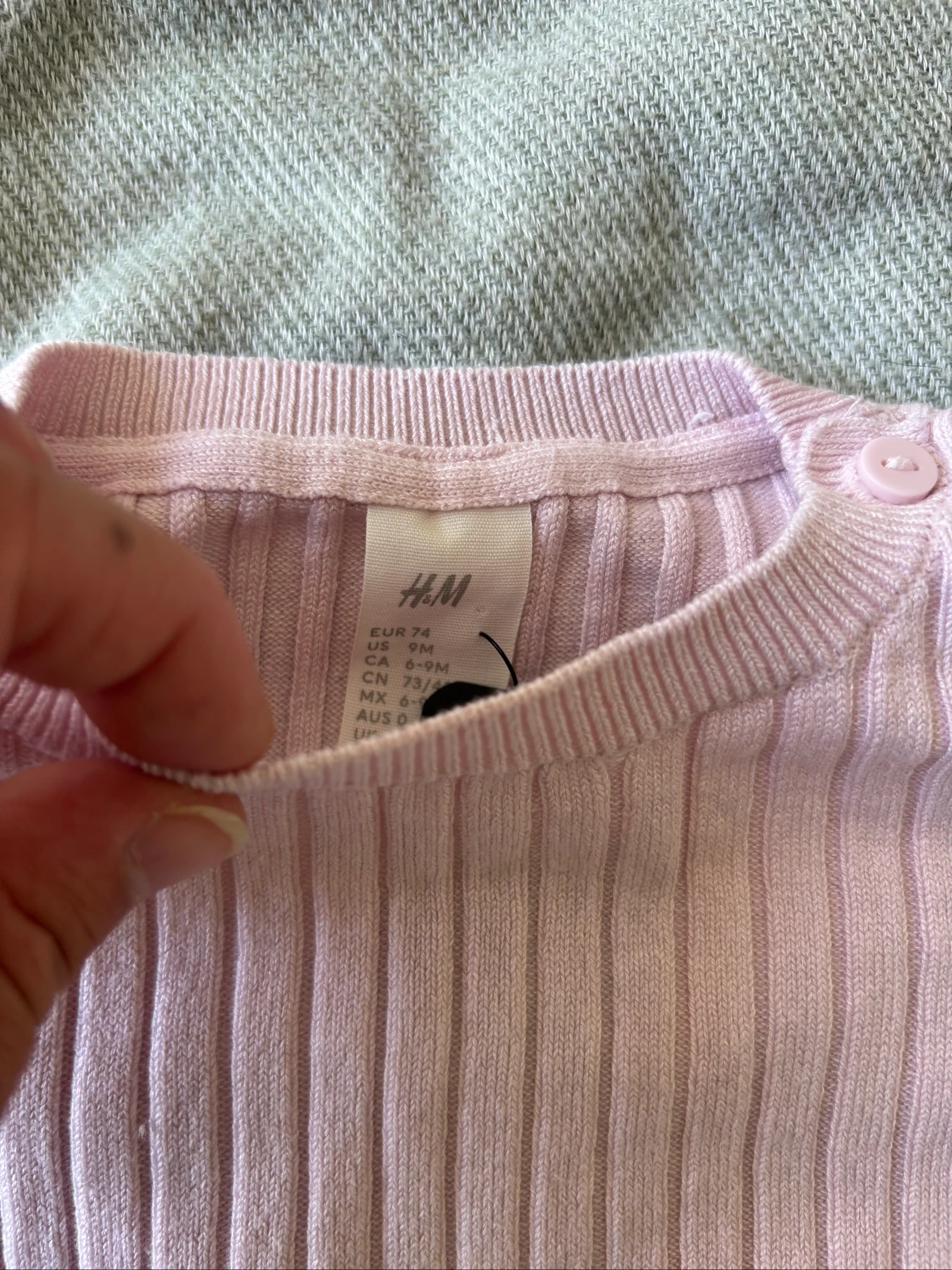 170/ Jersey ligero rosa - H&M - 9 meses - 74 cm – photo 2